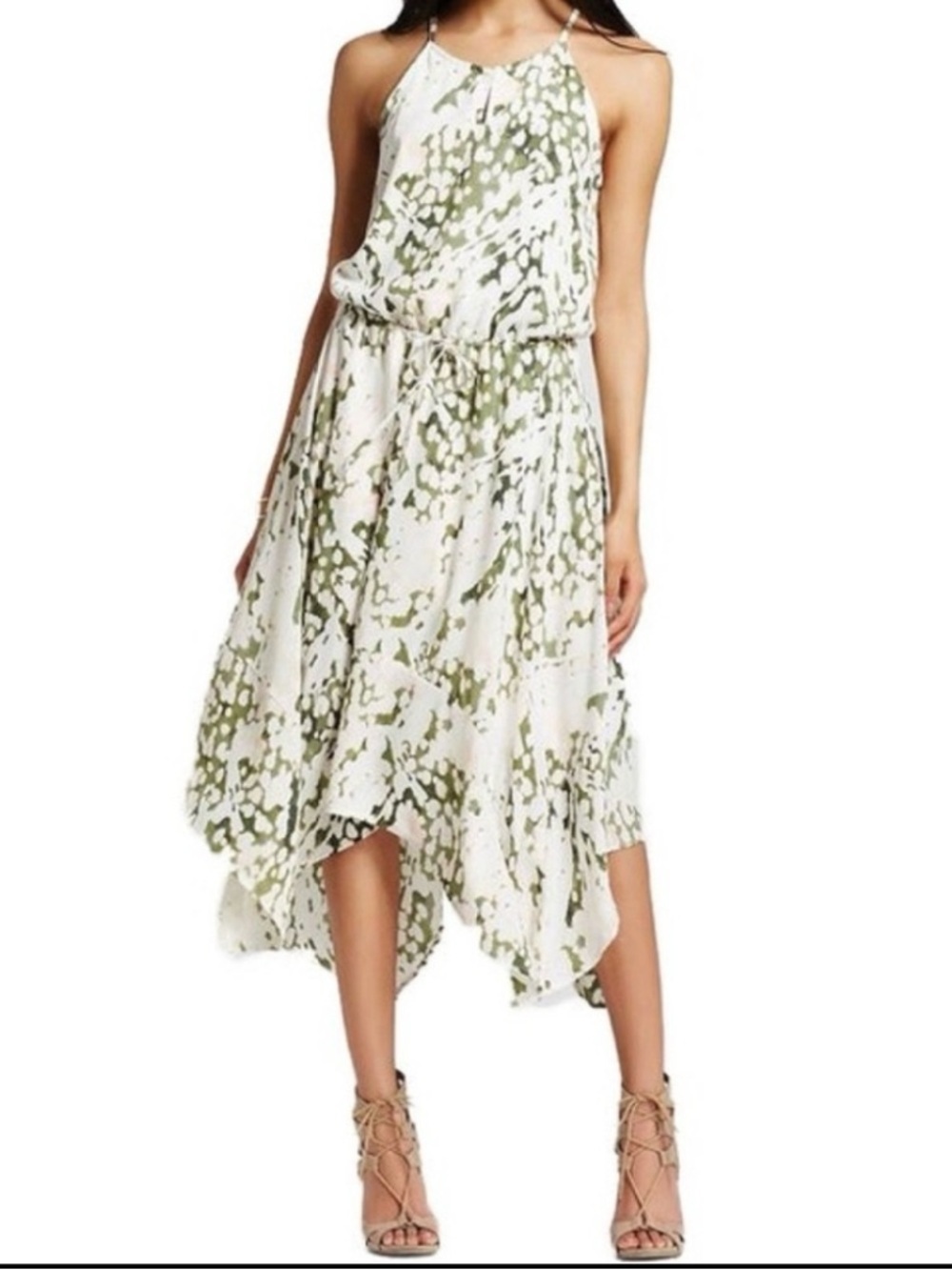 Mossimo Boho Handkerchief Midi Flowy Dress Size XSmall